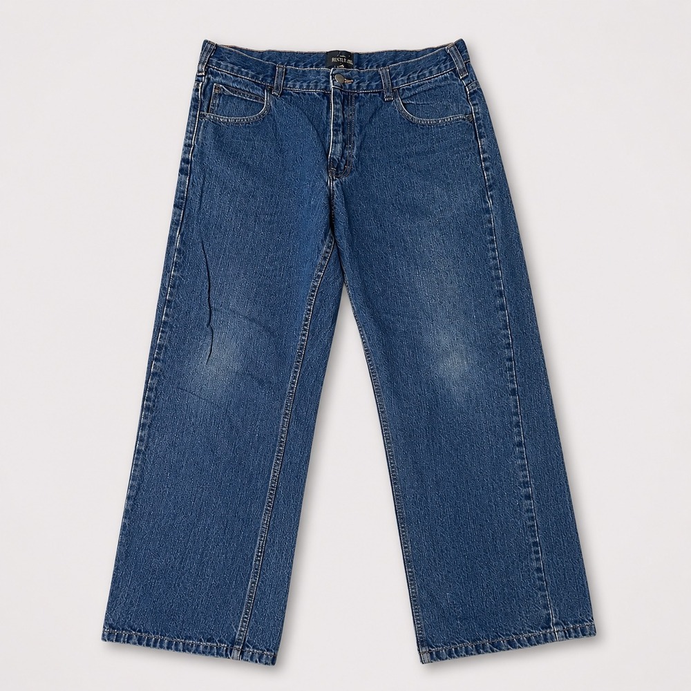 RedHead Straight Leg Blue Denim Jeans Mens 35x30 Classic Cotton Work Casual